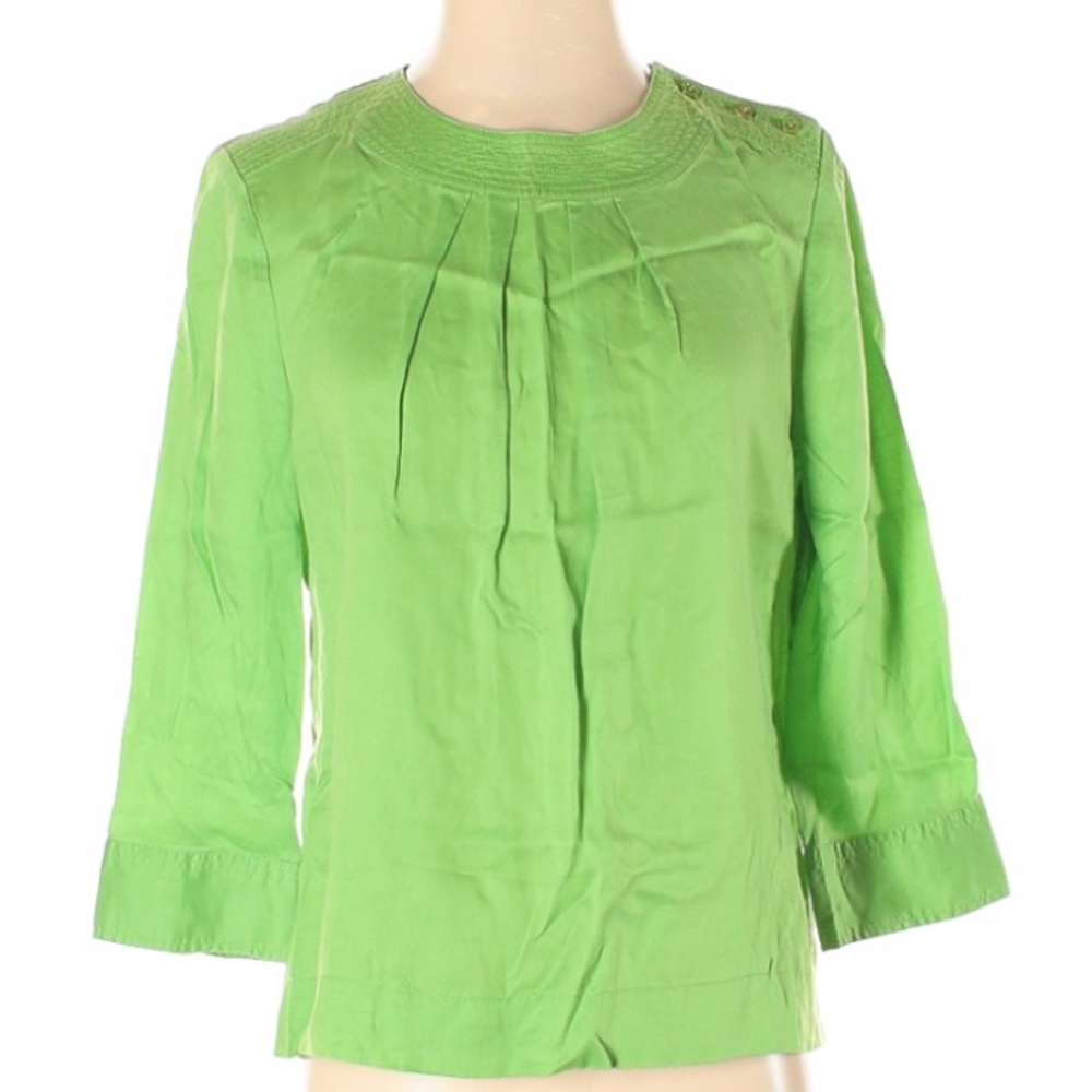 green Talbots top 💚